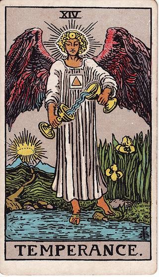 Temperance tarot card
